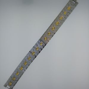 Stainless Steel Two Tone Men's Braclet